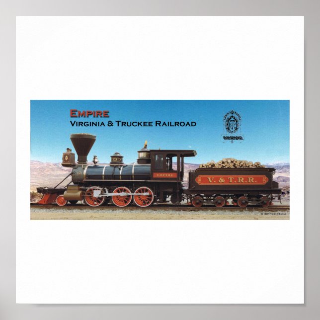 Poster Virginia e Truckee - Motor da ferrovia Empire impr (Frente)