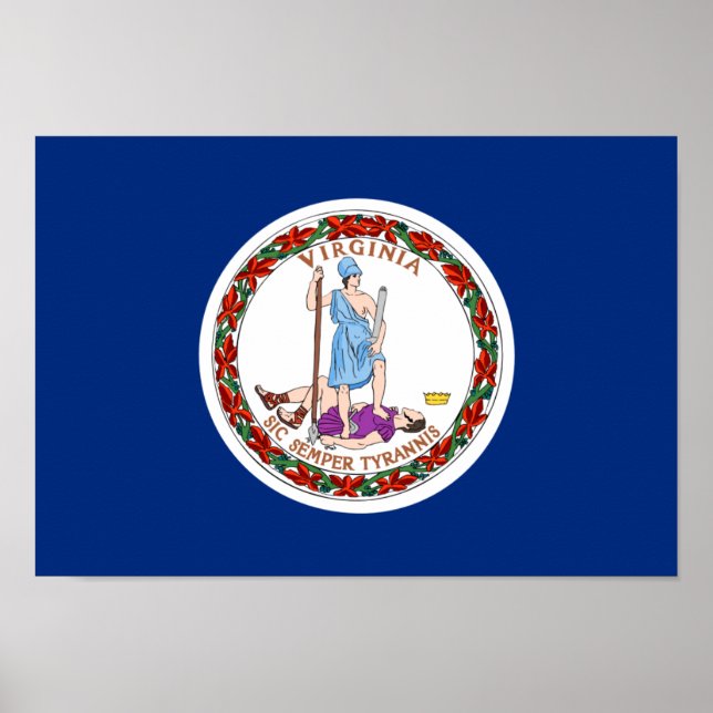 Poster Virginia Flag (Frente)