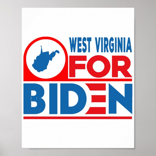 Poster VIRGÍNIA OCIDENTAL Para Biden (Frente)