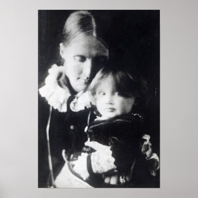Pôster Virginia Woolf, com sua mãe Julia, 1884 (Frente)