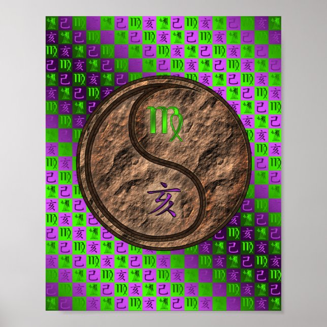 Poster Virgo & Earth Boar (Frente)