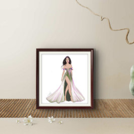 Poster Virgo, sinal de zodíaco, esboço de moda,