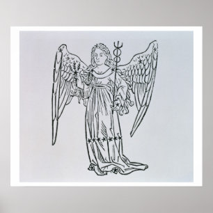 Pôster Virgo (Virgin) uma ilustração 'do Poeti