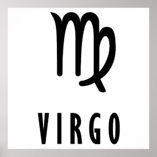 Poster Virgo zodiac