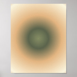 Poster Virgo Zodiac, Gradiente Castanho Verde Aura