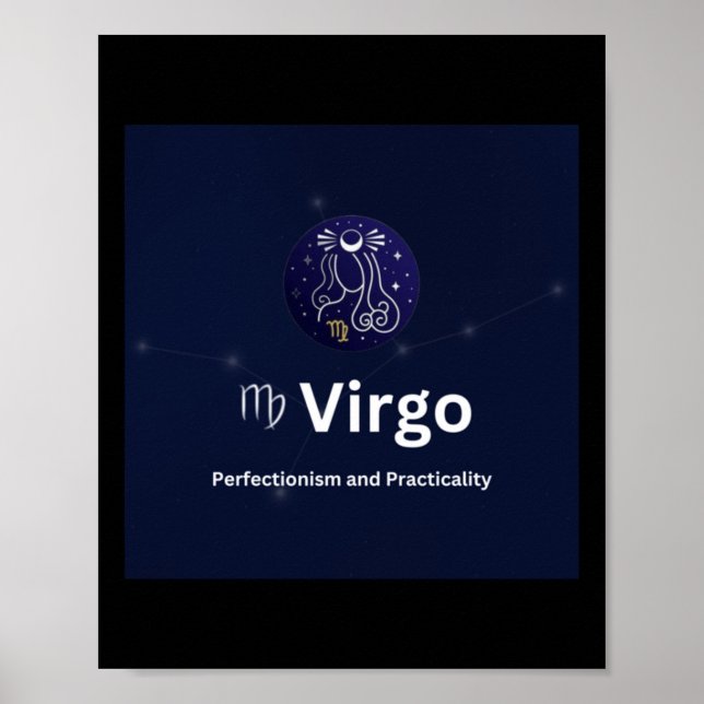 Poster Virgo Zodiac Sinal Sticker (Frente)