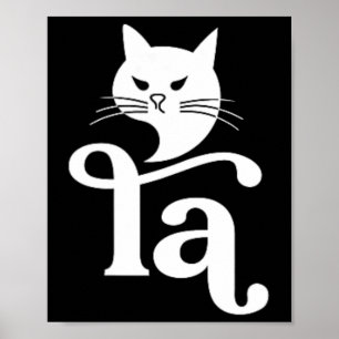 Poster Vírgula La Kamala Harris 2024 Gato Engraçado