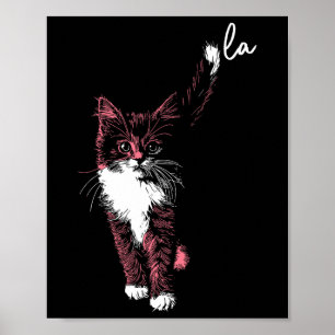 Poster Vírgula La Kamala Harris Gatinho Gatinho Cute Ador