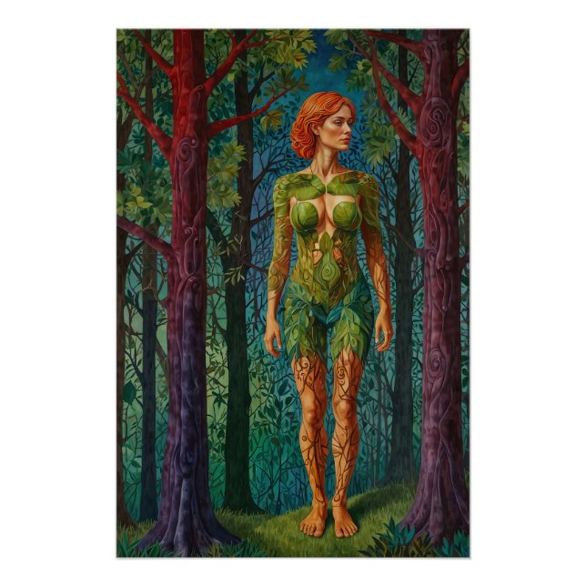 Pôster “Viridra’s Portrait” -  Veins of the Canopy    (Frente)