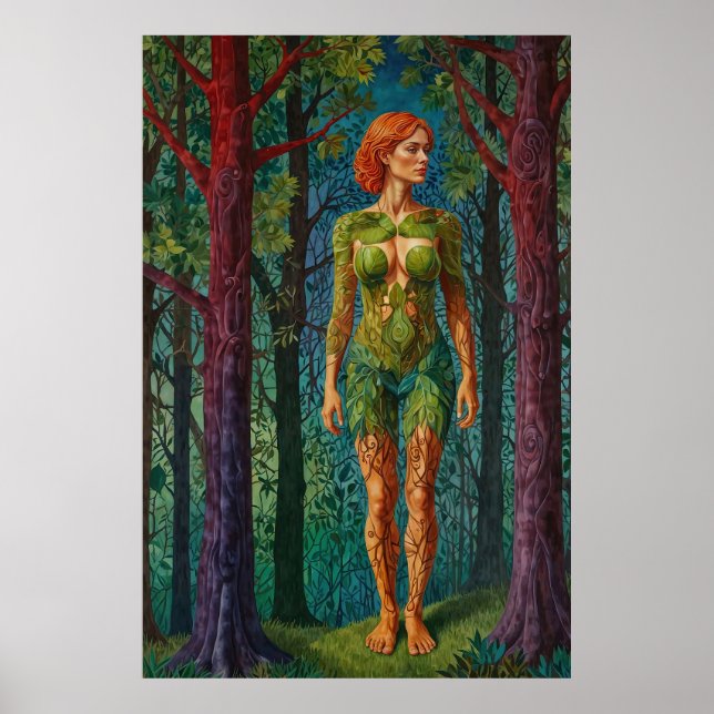 Poster “Viridra’s Portrait” -  Veins of the Canopy    (Frente)