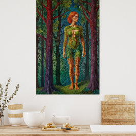 Poster “Viridra’s Portrait” -  Veins of the Canopy    