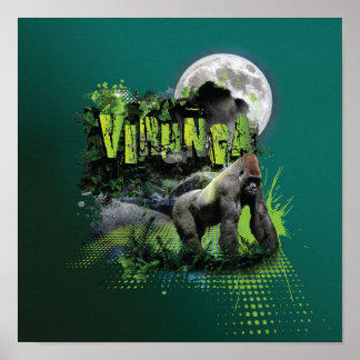 Poster Virunga Mountain Gorilla