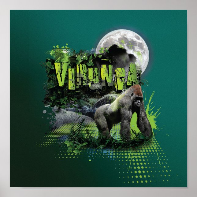 Poster Virunga Mountain Gorilla (Frente)