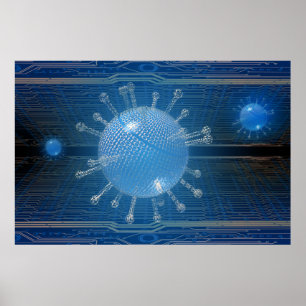 Pôster Vírus de computador