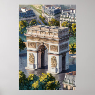 Poster Visão Arc de Triomphe de Acima
