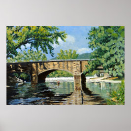 Poster Visão Cênnica da Pesca em Fluxo de Trutas do Misso