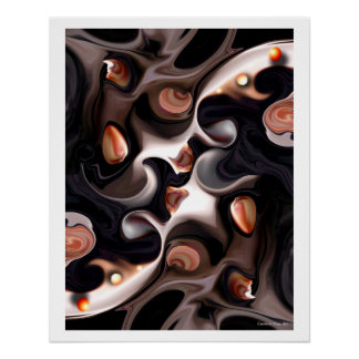 Pôster "Visão da exclusão azul", Poster brilhante