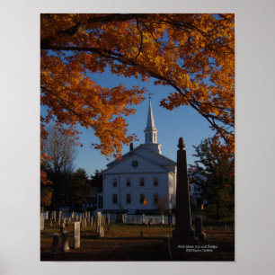 Poster Visão da Igreja da Folhagem de Ouros do Cemitério