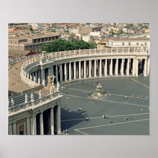 Pôster Visão da piazza (Frente)