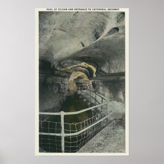Poster Visão da Piscina de Siloam na Catedral (Frente)