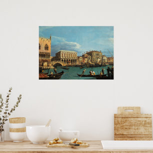 Poster Visão da Riva degli Schiavoni Veneza
