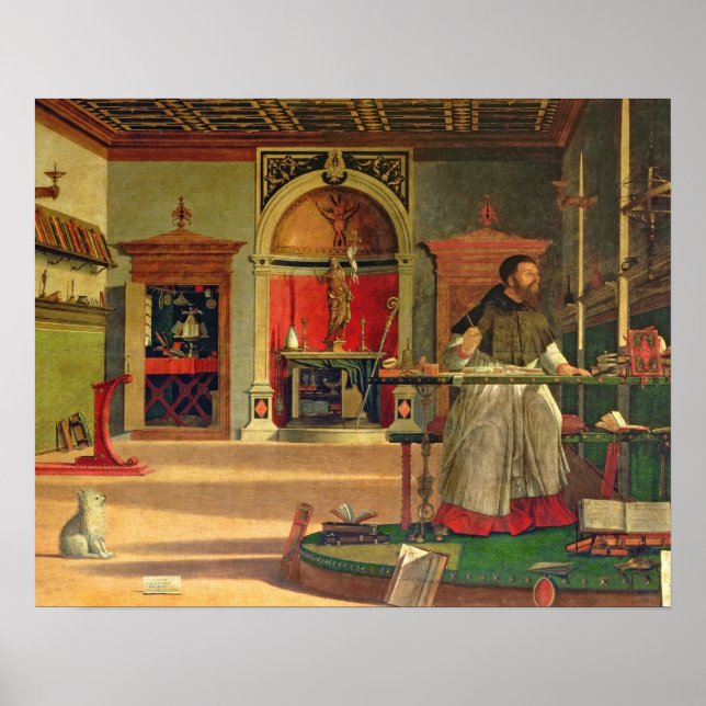 Poster Visão da Rua. Augustine, 1502-08 (óleo na canvas)  (Frente)