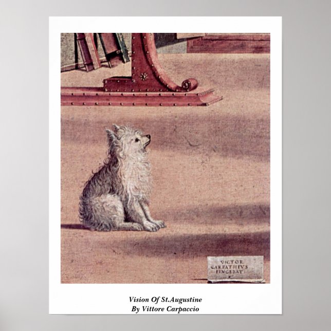 Poster Visão Da Rua.Augustine Por Vittore Carpaccio (Frente)