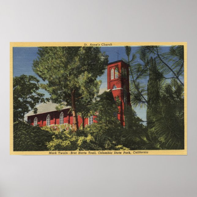 Pôster Visão da Rua. Igreja de Anne (1856) (Frente)