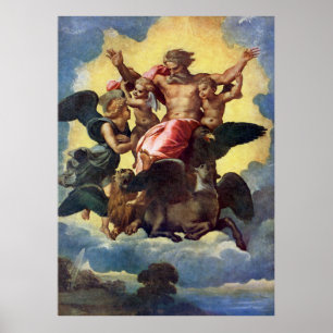 Poster Visão de Ezequiel de Rafael (1518)