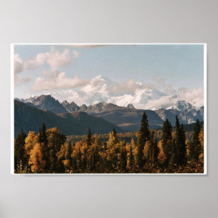 Poster Visão de queda de Denali, Monte McKinley