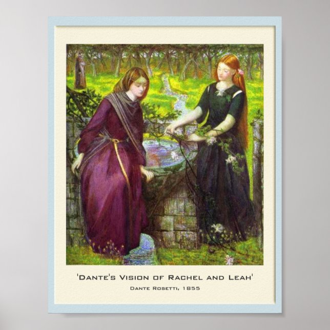 Pôster Visão de Rachel e Leah, de Dante (Frente)