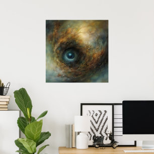 Poster Visão de Túnel Arte Digital de Fantasia de IA Surr