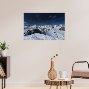 Poster Visão deslumbrante da montanha Viševnik, Eslovênia