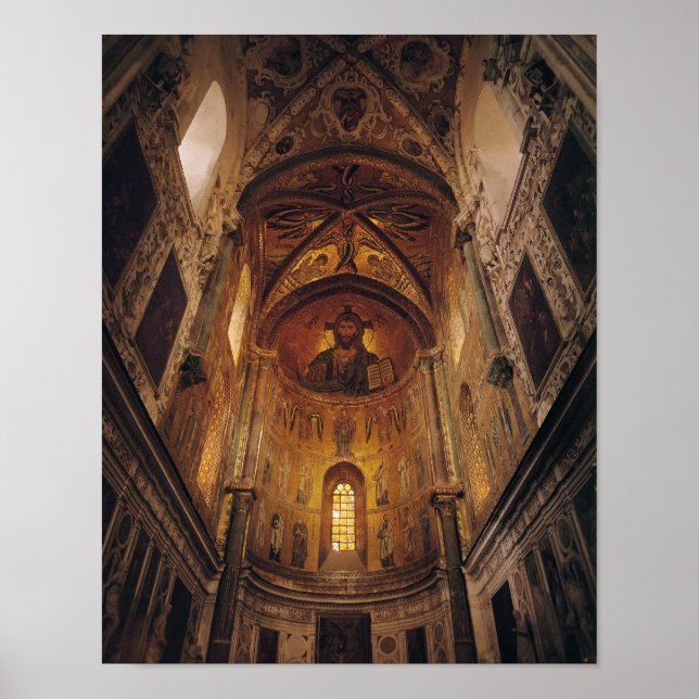 Pôster Visão do caso com o Pantocrator Cristo (Frente)