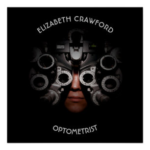 Pôster Visão do teste do óptico do optometrista do