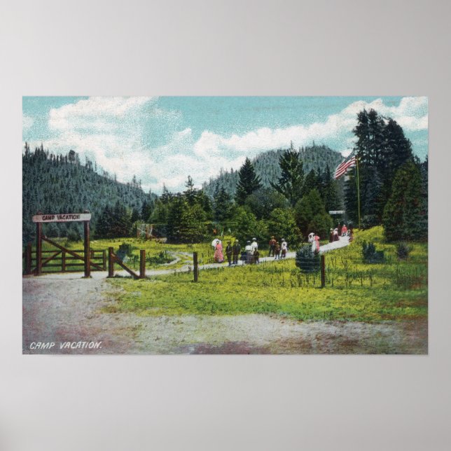 Pôster Visão dos convidados em uma rolagem pelos motivos (Frente)