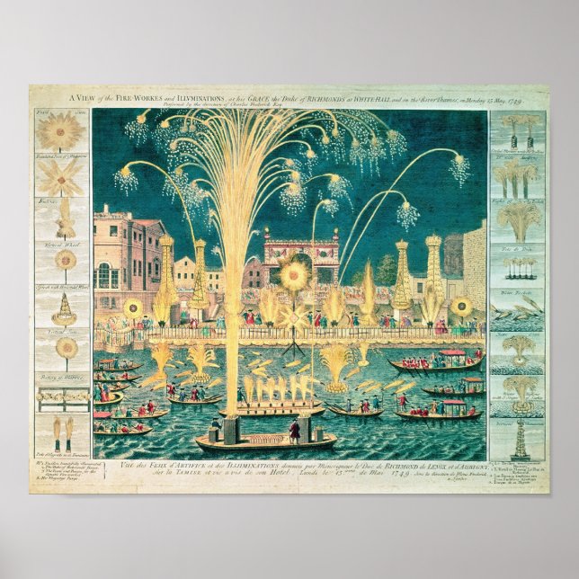 Poster Visão dos fogos de artifício e das iluminações (Frente)