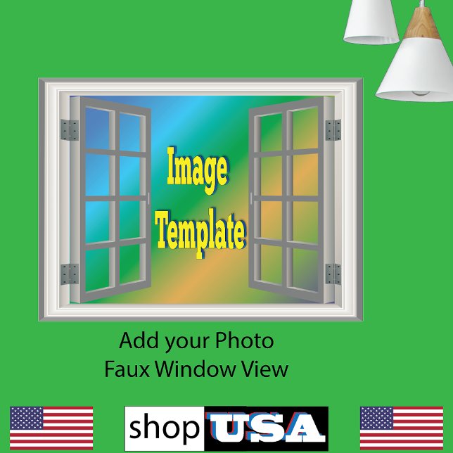 Pôster Visão Espetacular da Janela Belo Vazio Incrível (Criador carregado)