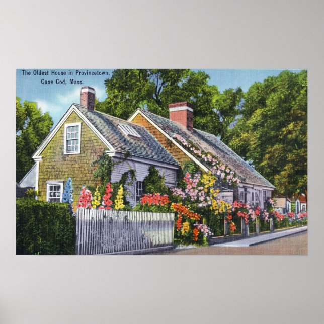 Pôster Visão Exterior da Casa Mais Velha da Cidade (Frente)