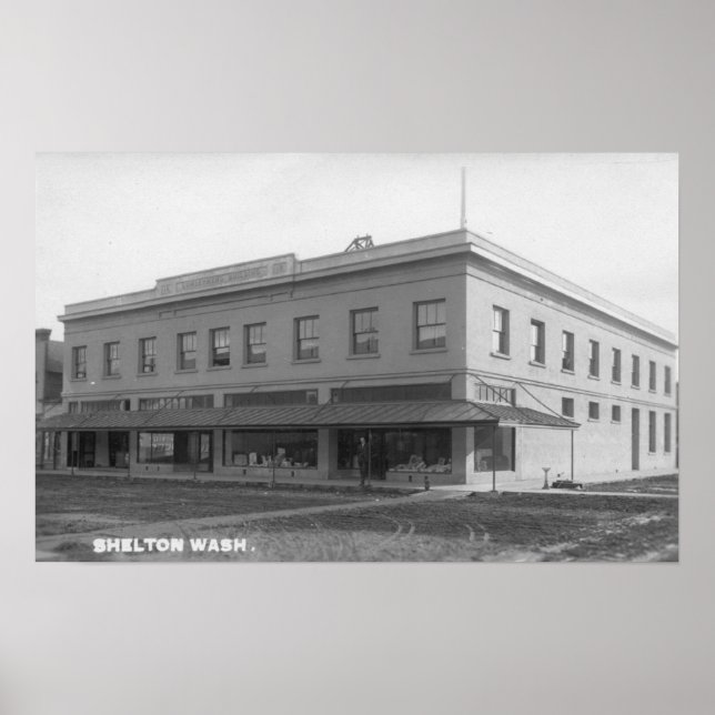 Pôster Visão Exterior do Bldg de Lumbermens (Frente)