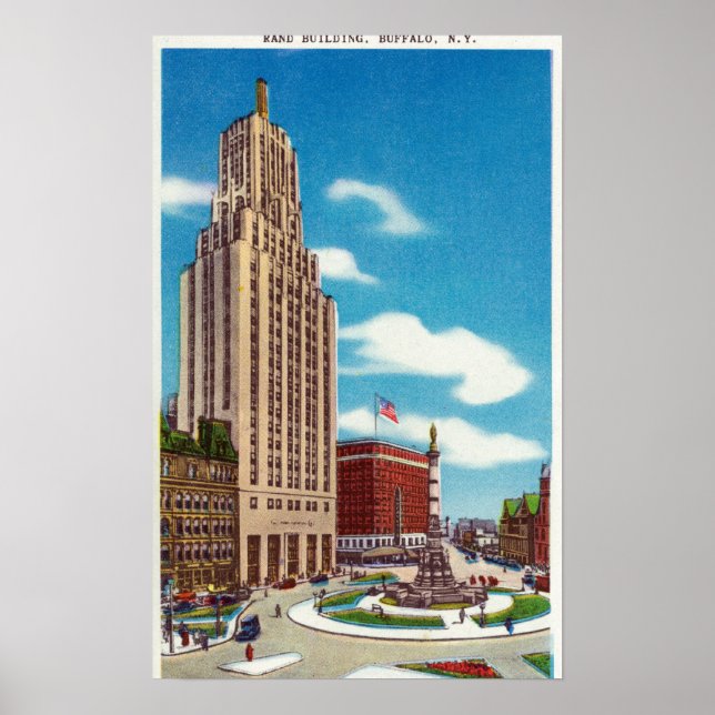 Pôster Visão Exterior do Edifício Rand (Frente)