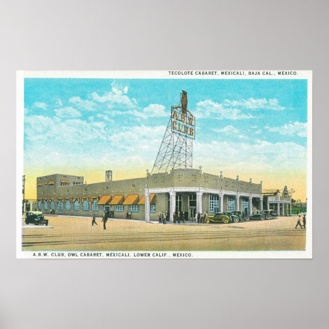 Pôster Visão Exterior do Tecolote Cabaret (Frente)
