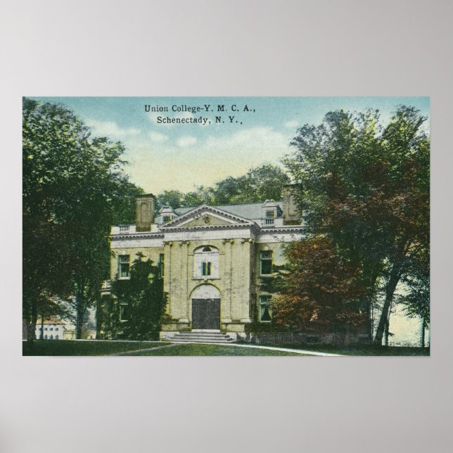 Poster Visão Exterior do Union College YMCA (Frente)