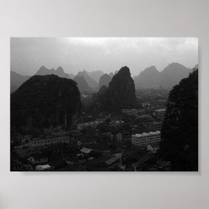 Poster Visão geral da cidade de Guilin na China antiga
