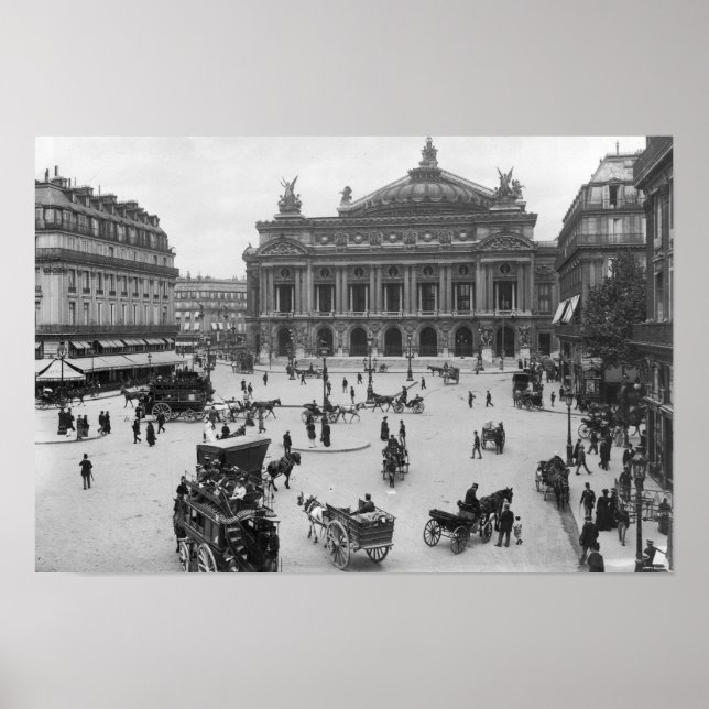 Pôster Visão geral da Ópera de Paris (Frente)