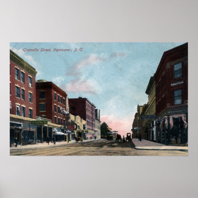 Pôster Visão Geral da Rua Granville (Frente)