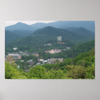 Poster Visão geral de Gatlinburg, Tennessee