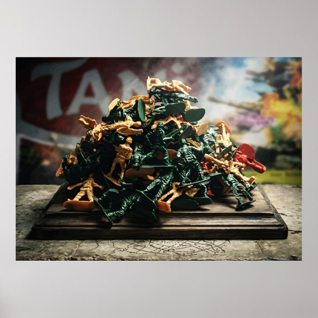 Poster Visão Infantil da Guerra de Brinquedos (Frente)