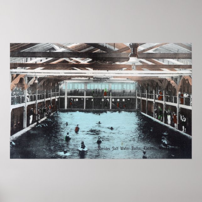 Pôster Visão Interior das Banheiras de Água Salgada de Ne (Frente)