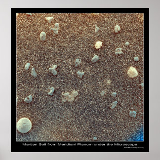 Pôster Visão Microscópica do Solo Marciano